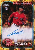 2024 Topps Chrome Sapphire Chrome Sapphire Autographs #CSACR Ceddanne Rafaela Gold Baseball Card