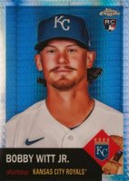 2022 Topps Chrome Platinum Anniversary #61 Bobby Witt Jr. Prism Refractor Baseball Card