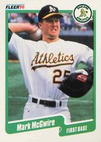 1990 Fleer #15 Mark McGwire Baseball Card