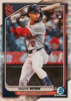 2024 Bowman Chrome #61 Masyn Winn Wave Refractor Baseball Card