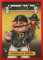 2024 Bowman Chrome Bowman Garbage Pail Kids #BGP14 Paul Skenes Parroted Paul Red Baseball Card