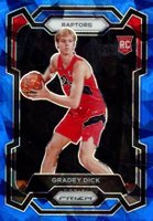 2023 Panini Prizm #134 Gradey Dick Blue Ice Basketball Card