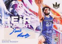 2022 Panini Court Kings Heir Apparent Autographs #HA-DRG David Roddy Basketball Card
