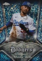 2022 Topps Chrome Pinstriped/Club Plaques #P22 Mookie Betts Baseball Card