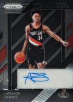 2018 Panini Prizm Sensational Signatures #SSASM Anfernee Simons Basketball Card