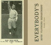 1916 Everybody's #15 Bob Bescher Baseball Card