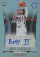 2023 Panini Prizm Deca Signatures #DSRCO Ricky Council IV Silver Prizm Basketball Card