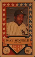 1983 Perma-Graphics All-Star Credit Cards # Dave Winfield Gold Baseball Card