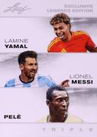 Lot 10 Cartes Leaf Exclusive Legends Edition Trio – Griffey Jr / Messi / Curry – Rookies 2024