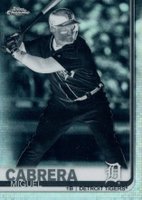2019 Topps Chrome #115 Miguel Cabrera Negative Refractor Baseball Card