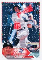 2023 Topps Holiday #H129 Anthony Volpe SP Baseball Card