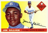 1955 Topps #5 Jim Gilliam Baseball Card