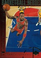1994 Upper Deck Jordan Heroes #40 Michael Jordan Three-Time NBA MVP Basketball Card