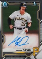 2021 Bowman Draft 1st Edition Chrome Autographs #CDAHD Henry Davis Baseball Card