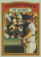 1972 Topps #570 Ed Kirkpatrick In Action Baseball Card