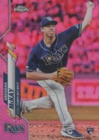 2020 Topps Chrome #8 Brendan McKay Pink Refractor Baseball Card