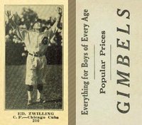 1916 Gimbels #200 Ed. Zwilling Baseball Card