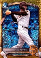 2025 Bowman Chrome Prospects #BCP59 Leo de Vries Gold Shimmer Baseball Card