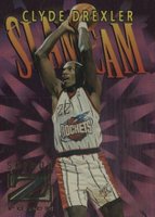 1996 Skybox Z-Force Slam Cam #SC1 Clyde Drexler Basketball Card