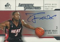 2003 SP Signature Authentic Signature #AS-DW Dwyane Wade Basketball Card