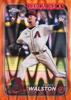 2024 Topps Chrome Update #USC69 Blake Walston Orange Raywave Baseball Card