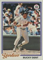 1978 Topps #335 Bucky Dent Baseball Card