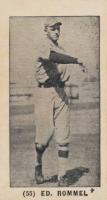 1927 York Caramels Type 2 #55 Ed Rommel Baseball Card
