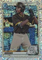 2020 Bowman Chrome Prospects #BCP62 CJ Abrams Speckle Refractor Baseball Card