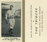 1916 Altoona Tribune #43 Jake Daubert Baseball Card