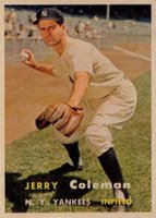 1957 Topps #192 Jerry Coleman Baseball Card