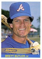 1984 Donruss #141 Brett Butler Baseball Card
