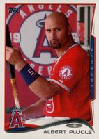 2014 Topps #625 Albert Pujols No Sparkle on Helmet Baseball Card