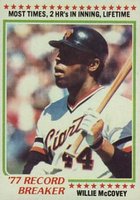1978 Topps #3 Willie McCovey Record Breaker Baseball Card