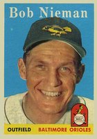 1958 Topps #165 Bob Nieman Baseball Card