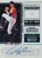 2018 Panini Contenders Draft Picks Prospect Ticket Autographs #23 Forrest Whitley Cracked Ice Baseball Card