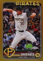 2024 Topps Chrome Update #USC27 Paul Skenes Gold Refractor Baseball Card