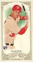 2012 Topps Allen & Ginter #12 Bryce Harper Mini-Allen & Ginter Back Baseball Card