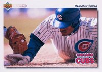 1992 Upper Deck #723 Sammy Sosa Gold Hologram Baseball Card