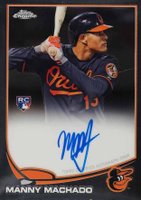 2013 Topps Chrome Rookie Autograph #12 Manny Machado Baseball Card