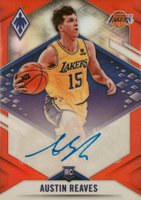 2021 Panini Chronicles Phoenix Rookie Autographs #PRAAST Austin Reaves Red Basketball Card