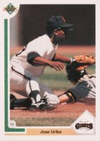 1991 Upper Deck #207 Jose Uribe Baseball Card