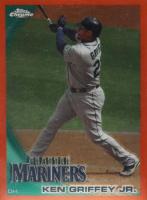 2010 Topps Chrome #28 Ken Griffey Jr. Orange Refractor Baseball Card