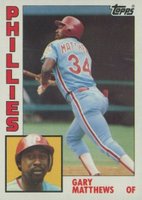 1984 Topps #70 Gary Matthews Baseball Card