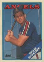 1988 Topps Tiffany #498 Bob Boone Baseball Card