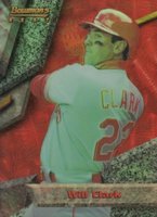 1994 Bowman's Best  #79 Will Clark Red Refractor Baseball Card