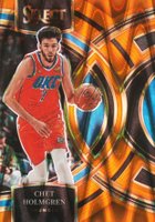 2023 Panini Select #160 Chet Holmgren Orange Tectonic Basketball Card