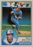 1983 O-Pee-Chee #371 Paul Molitor Baseball Card