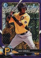 2018 Bowman Chrome Prospects #BCP247 Lolo Sanchez Purple Shimmer Baseball Card