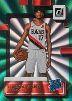 2022 Panini Donruss #207 Shaedon Sharpe Green Holo Laser Basketball Card