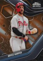 2023 Topps Chrome Black #55 Bryce Harper Orange Baseball Card